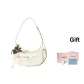 Cream White+Dark Chocolate Knot Flower Charm