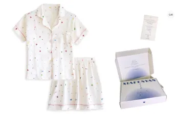 XIAFENYAN Pajama Gift Box Women's Apricot