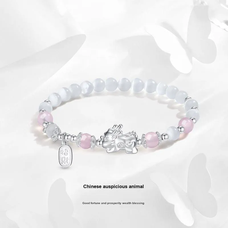 MISS TOOYA Natural Glass Cat Eye Bracelets Unisex-1