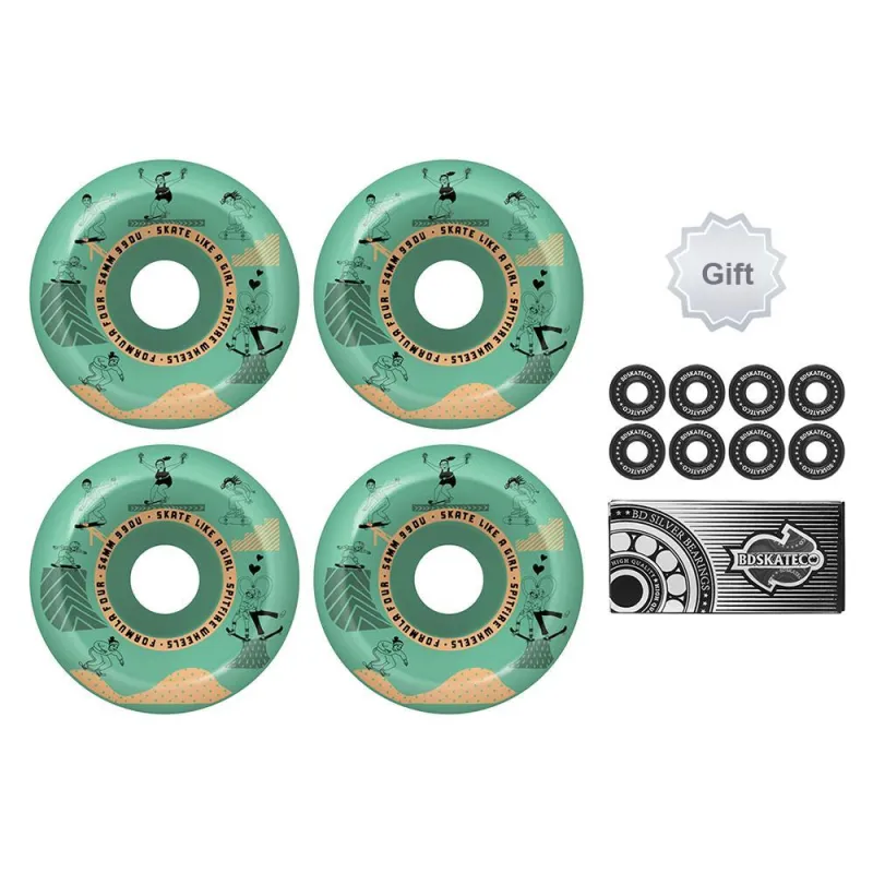 SPITFIRE Skateboard Wheels Double Kick Skateboard-0