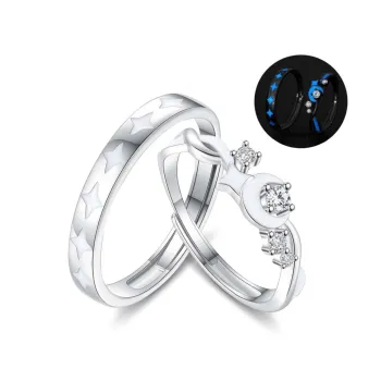 Lao Feng Xiang S925 Silver Rings Unisex
