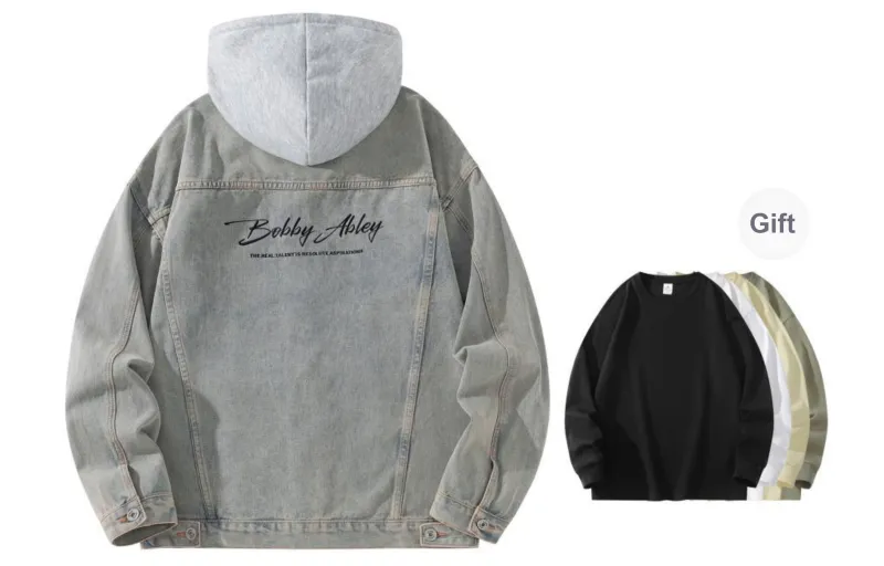 BOBBY ABLEY Denim Jacket Unisex-17