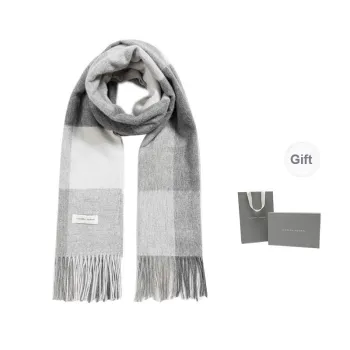 VANESSA HOGAN 100% Australian Wool Plaid Plush Yarn Shawl Cloak Unisex