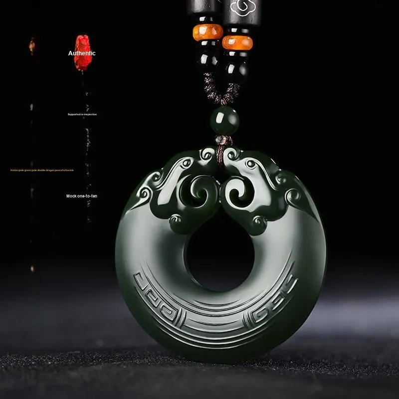 KUNYUYAO Pendants Pale Greenish White Jade Unisex-23
