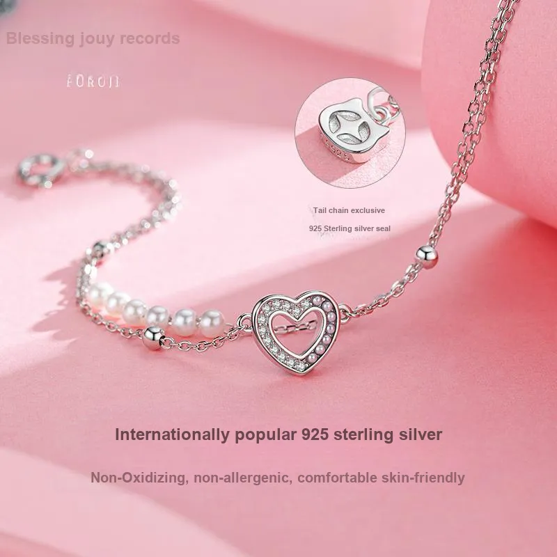 Fu Ru Ji 925 Sterling Silver Anklets Women's-3