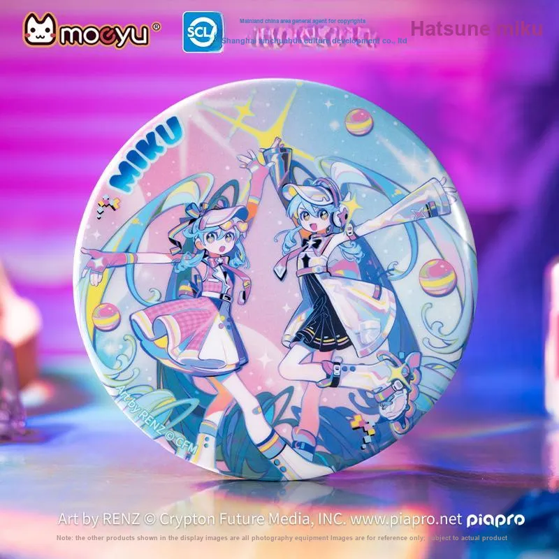 MOEYU Hatsune Miku Esports Heart/Dimensional Discovery/Floral Language Large Emblem Anime Merchandise Badge-15
