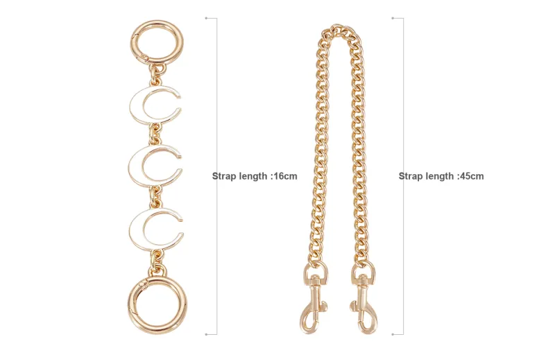 Lan Bao Fan Alloy, Metal, Chain, DuPont Paper Liner Bag Accessory Unisex Gold-6