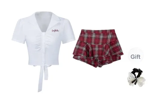 TUSHIFEI Two Piece Skirt Sets Women's