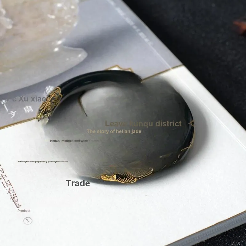 Zhen Yu Zhen Pin Hetian Jade Bangles Green Jade Unisex-3