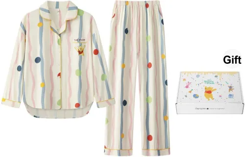 Gongdie x Disney Pajama Set Women's Apricot, Gift Box Set