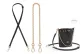 [Replacement Shoulder Strap]Black Crossbody Adjustable+Decorative Chain