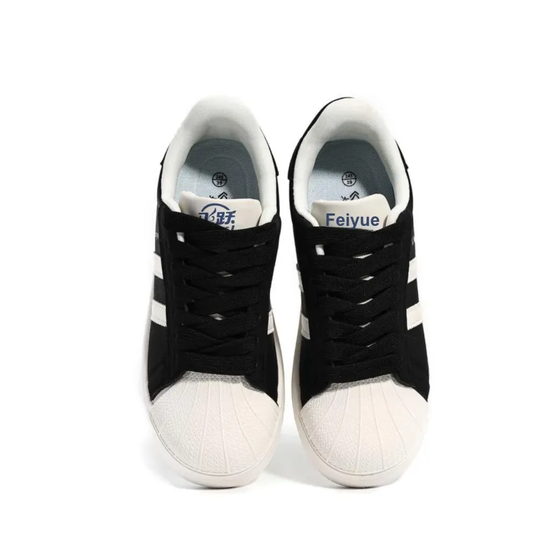 Feiyue Slip Resistant, Abrasion Resistant, Lightweight, Breathable Low Top Multicolor Skateboard Shoes Unisex-55