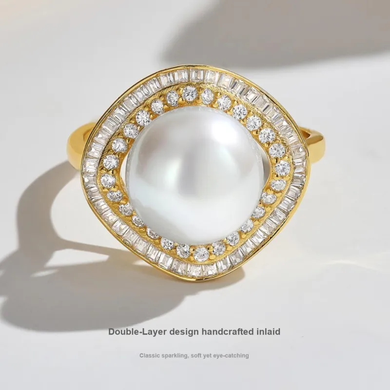 ME LUXE Pearl Rings Women's-3