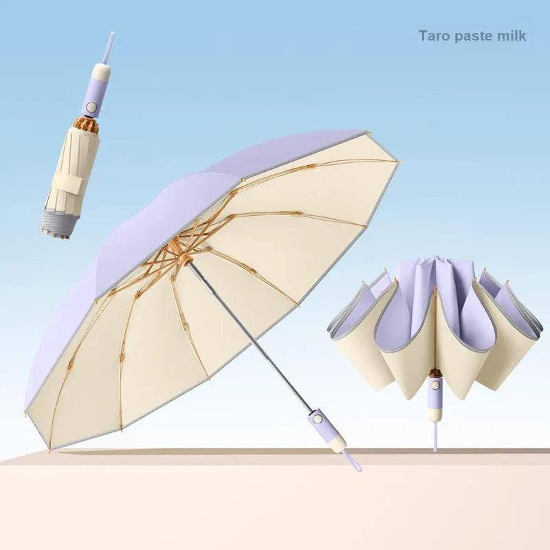 Imono Lightweight, Sun Protection, Compact, Stylish, Reinforced Thickened Folding Umbrella-18