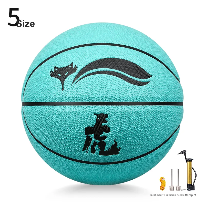 FOX PRINCE Size 5 Indoor Outdoor Universal Basketball PU Tiffany Blue-8