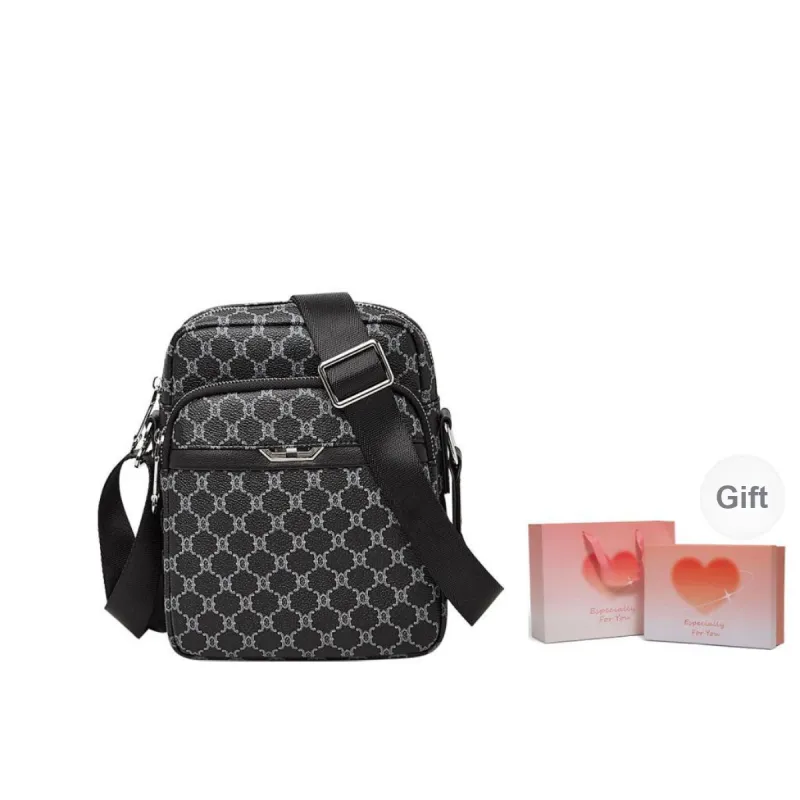 Marino Orlandi Synthetic Leather Classic And Versatile Shoulder Bag Crossbody Bag Regular Men's Black-7