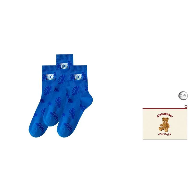 Caramella Mid-Calf Socks Men's Shopping Bag Combo Set-15