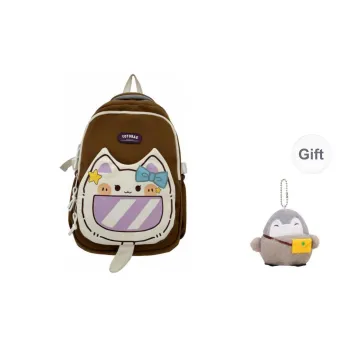URBAN FOREST Composite Cloth Backpack Unisex White Red/White Blue/Black White/Brown White/White Purple