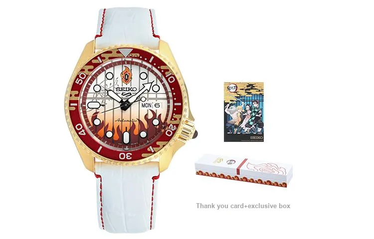SEIKO Series 5 Automatic Mechanical Movement Stainless Steel Strap Watch Unisex White Dial-1