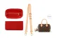 (Speedy20) Red Plush Liner+Vegetable Tanned Leather 1.8cm Width 61-76cm