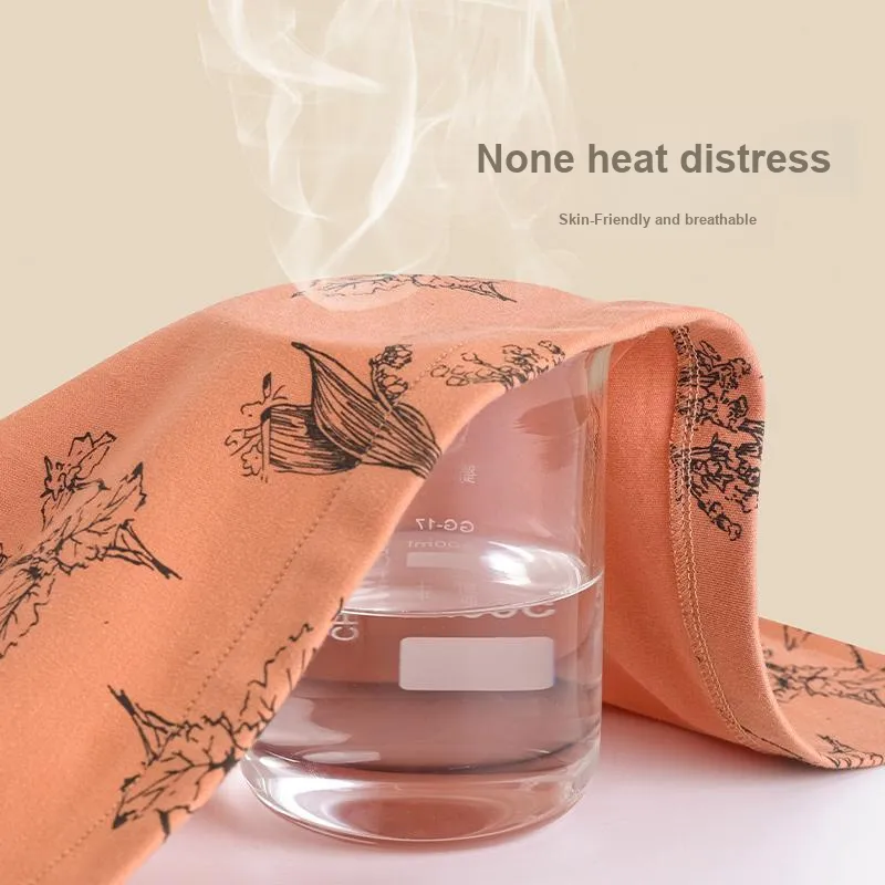 FENTENGCARE Nightgown Women's Orange-3