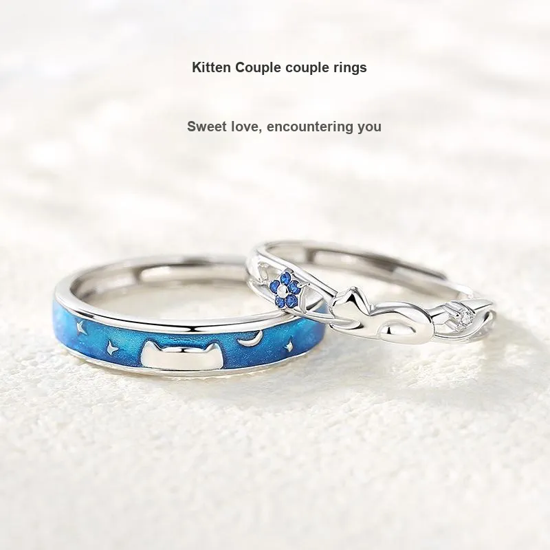 YINGNIXINDONG 925 Sterling Silver Rings Unisex-1