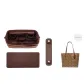 Dark Brown Shoulder Pads+City33 Liner Beige+Bottom Pad