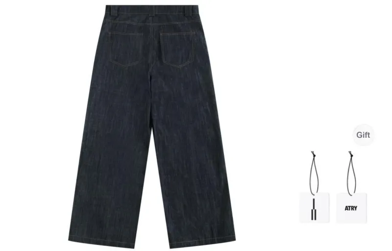 Atry Jeans Unisex Navy Blue-1