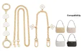 [Style 8]White Camellia+Four-Leaf Clover Decorative Chain+Long Chain