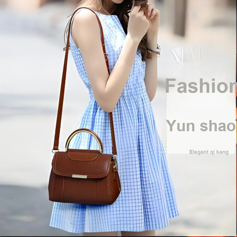 H YXIANG Cow Leather One Shoulder Handbags Regular Women's Black/Pink/Brown-7