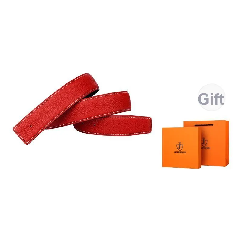 Jaylen Oos Headless H Пряжка плавная застежка UNIQUE дизайн двусторонний ремни из лицевой коровьей кожи Мужской