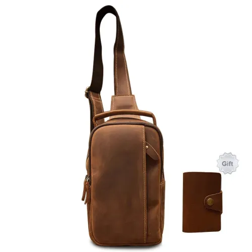 Simple & Nature Sling Bags Brown