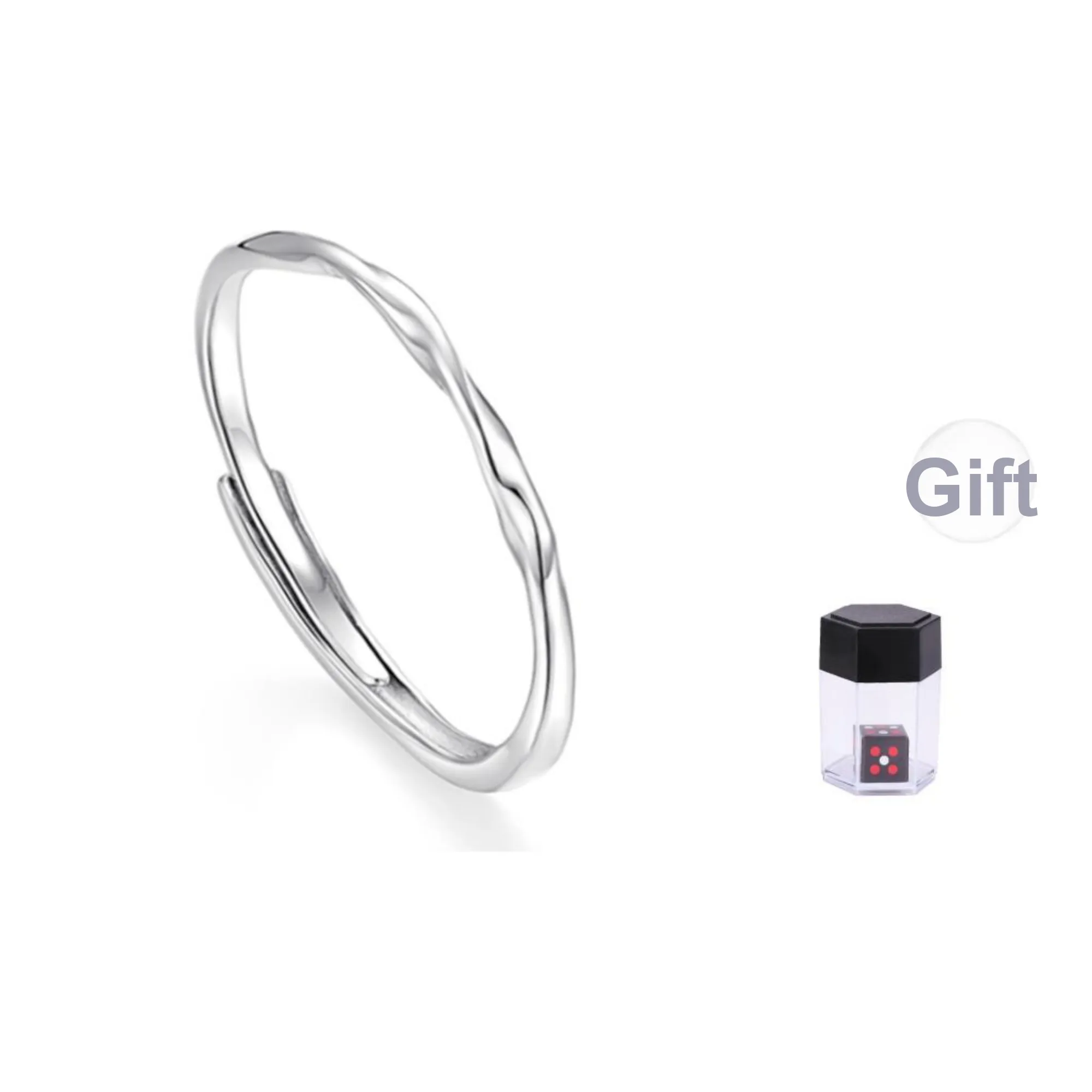 KADER 925 Sterling Silver Rings Women's Silver white Gift Box