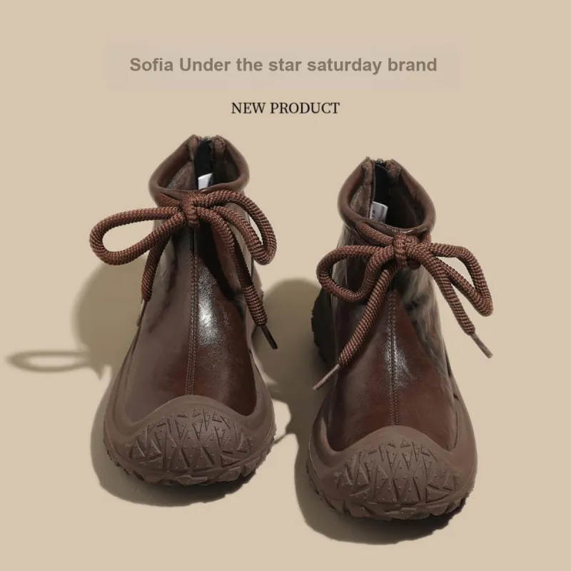 Safiya Ankle Boots Women's Brown-1