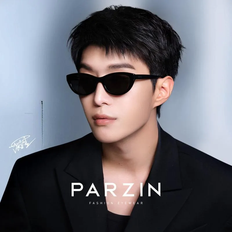 PARZIN Plate Frame Cat Eye Sunglasses Unisex-1