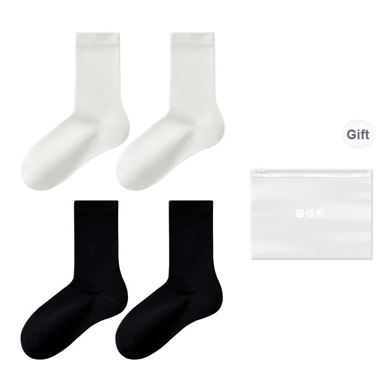 Temooues Mid-Calf Socks Women's Combo Set-13