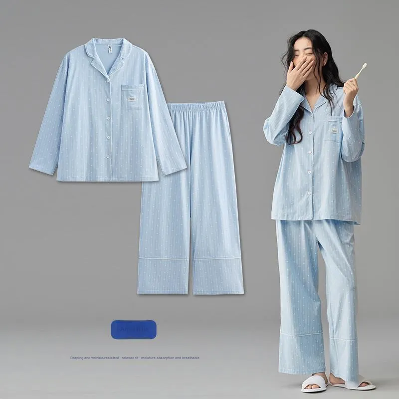 Peninsula City Pajama Set Women's Aqua Blue-1
