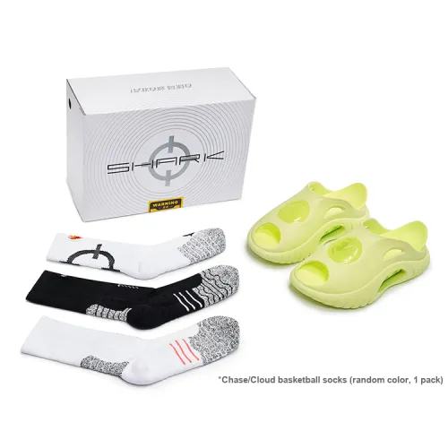 RIGORER Shark Slide Slippers Unisex Mustard Green