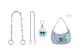 Letter Y Decorative Chain+Letter N Decorative Chain+Blue Small Coal Ball Doll