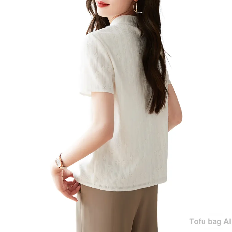 Ning Cai Yuer Shirts Women's Ecru-1