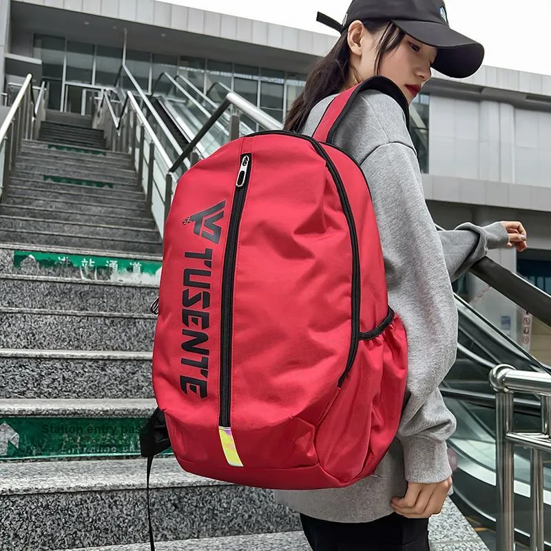 BUBM Oxford Backpack Unisex Black/Dark Gray/Light Gray/Red-20