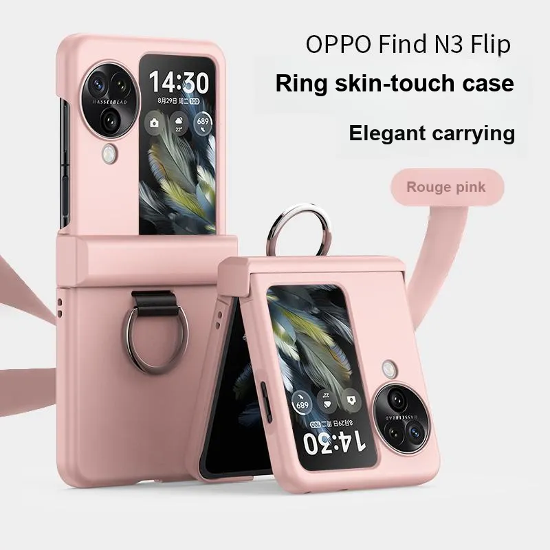 ZHUOJI TPU Material New Skin Feel Ring Buckle Advanced Phone Case Applicable OPPO Find N3 Flip-6