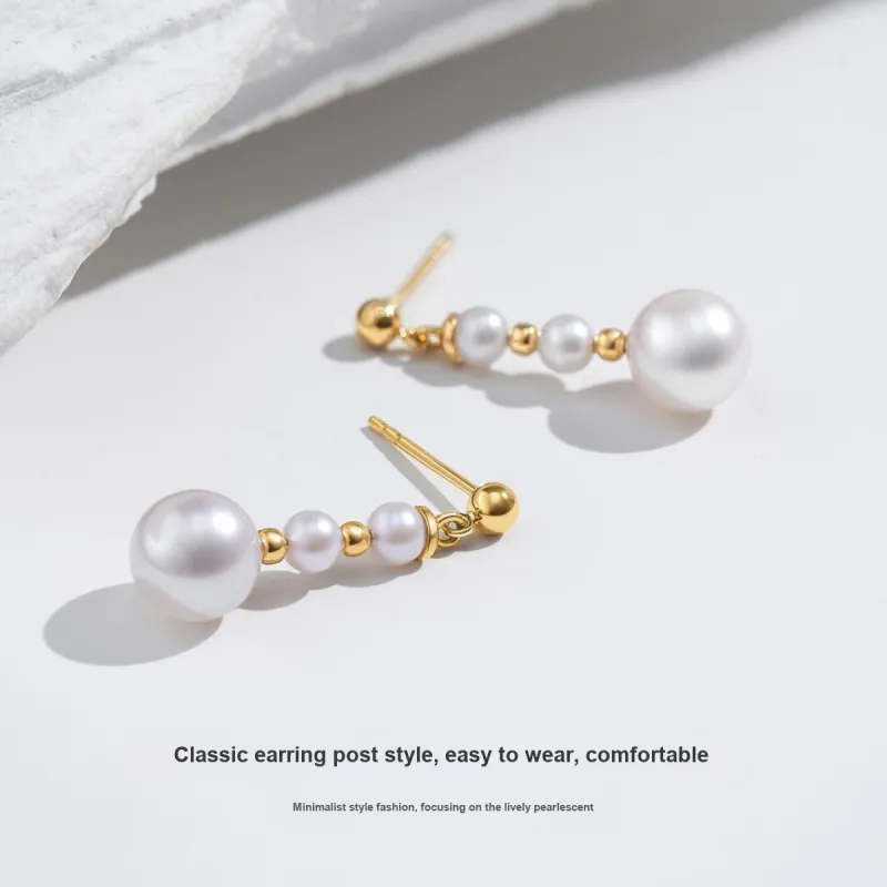 ME LUXE Saltwater Pearl Earrings Women's-2