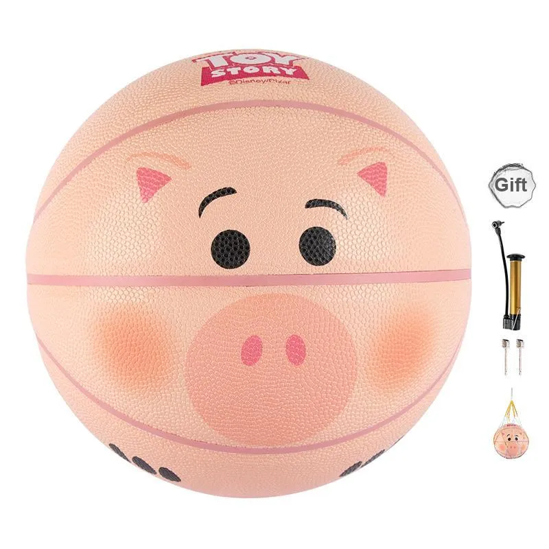 MESUCA x Disney PU Basketball Pink Yellow Size 7 Ball Training-5