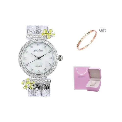 Melissa Кварцевый механизм Часы Женские Белый циферблат