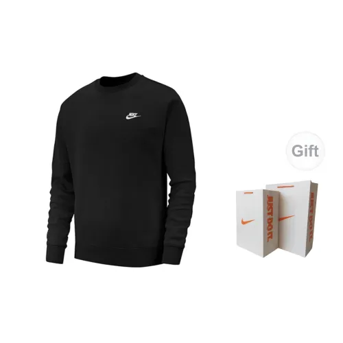 Nike Sweatshirts Unisex Black With Free Shopping Bag