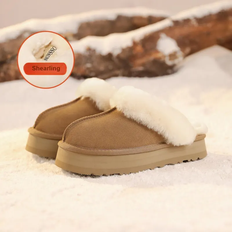 BOSSSUNWEN Wrap toe Slippers Women's Chestnut-4