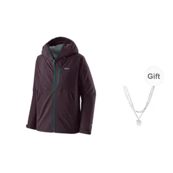 Patagonia Granite Crest Windbreaker Jackets Unisex Obsidian Plum Comes With Necklace