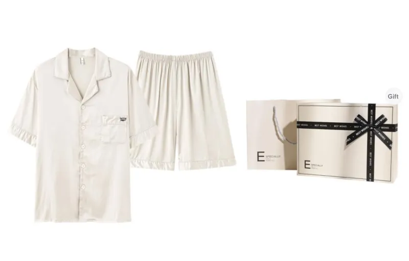 Kerener Pajama Gift Boxes Men's White-0