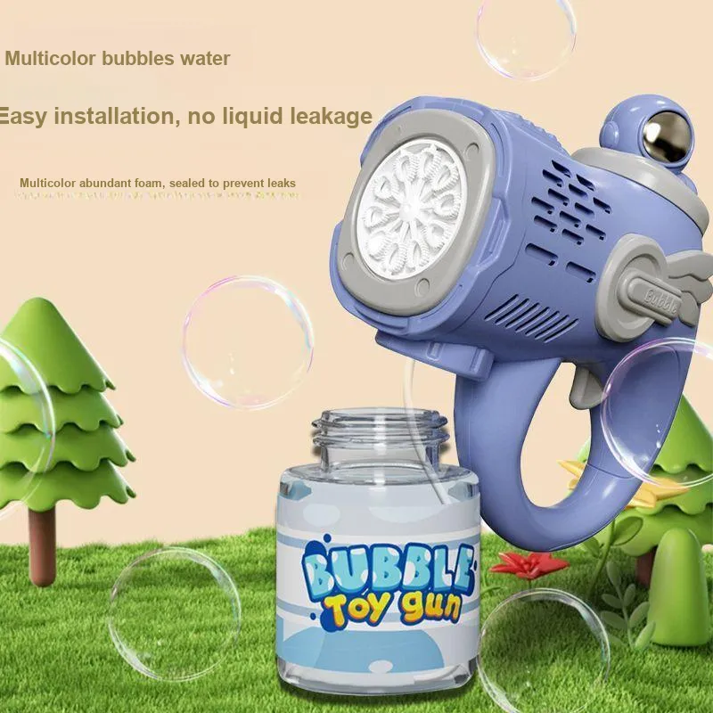 Lezhi By Me Electric Light Fully Automatic Leak Proof Handheld Bubble Machines-8